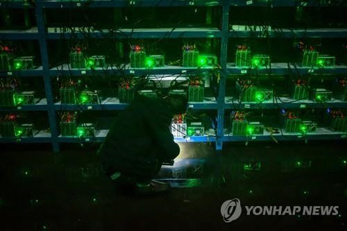 중국 쓰촨성의 한 비트코인 채굴장 [EPA=연합뉴스]